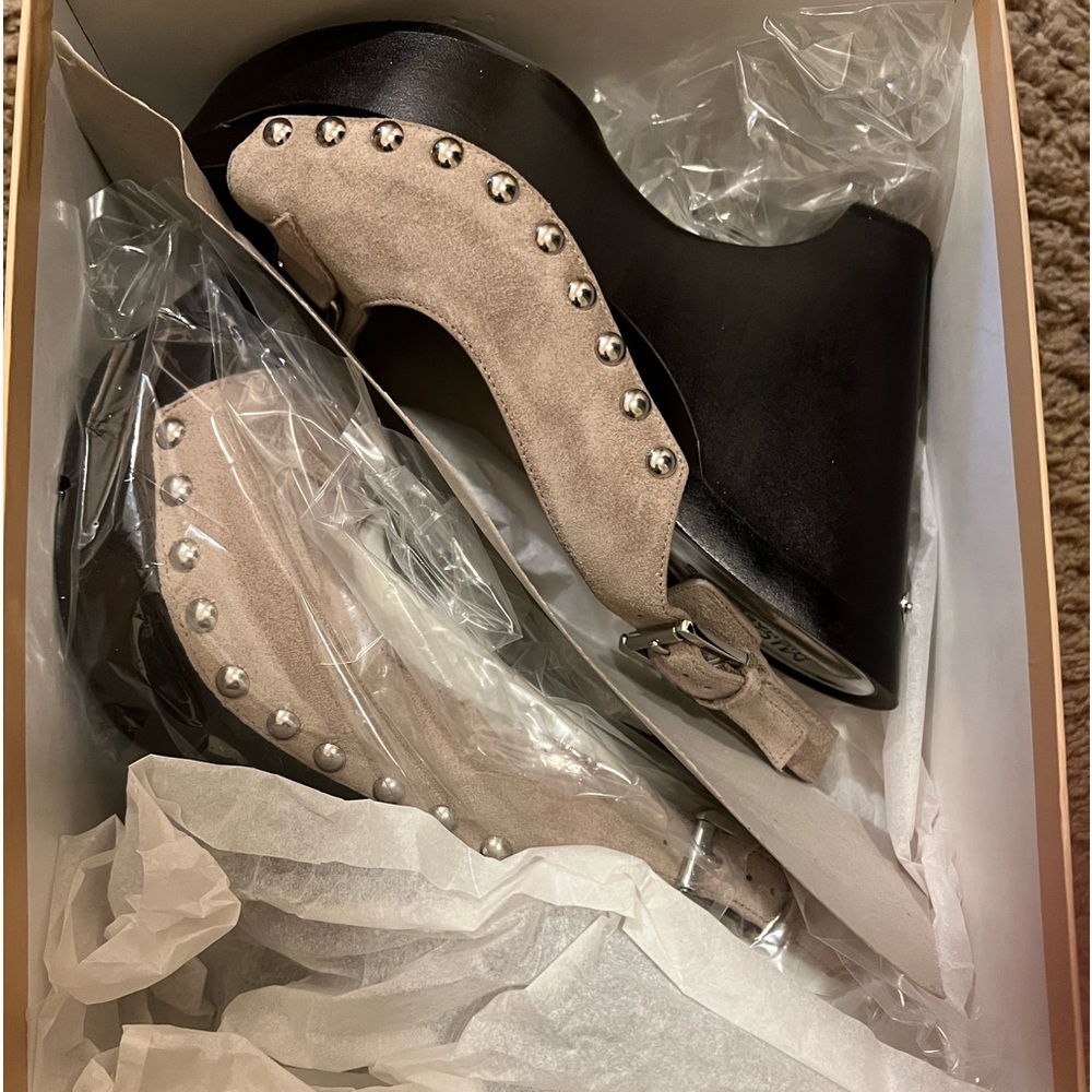 michael kors khaki suede shoe